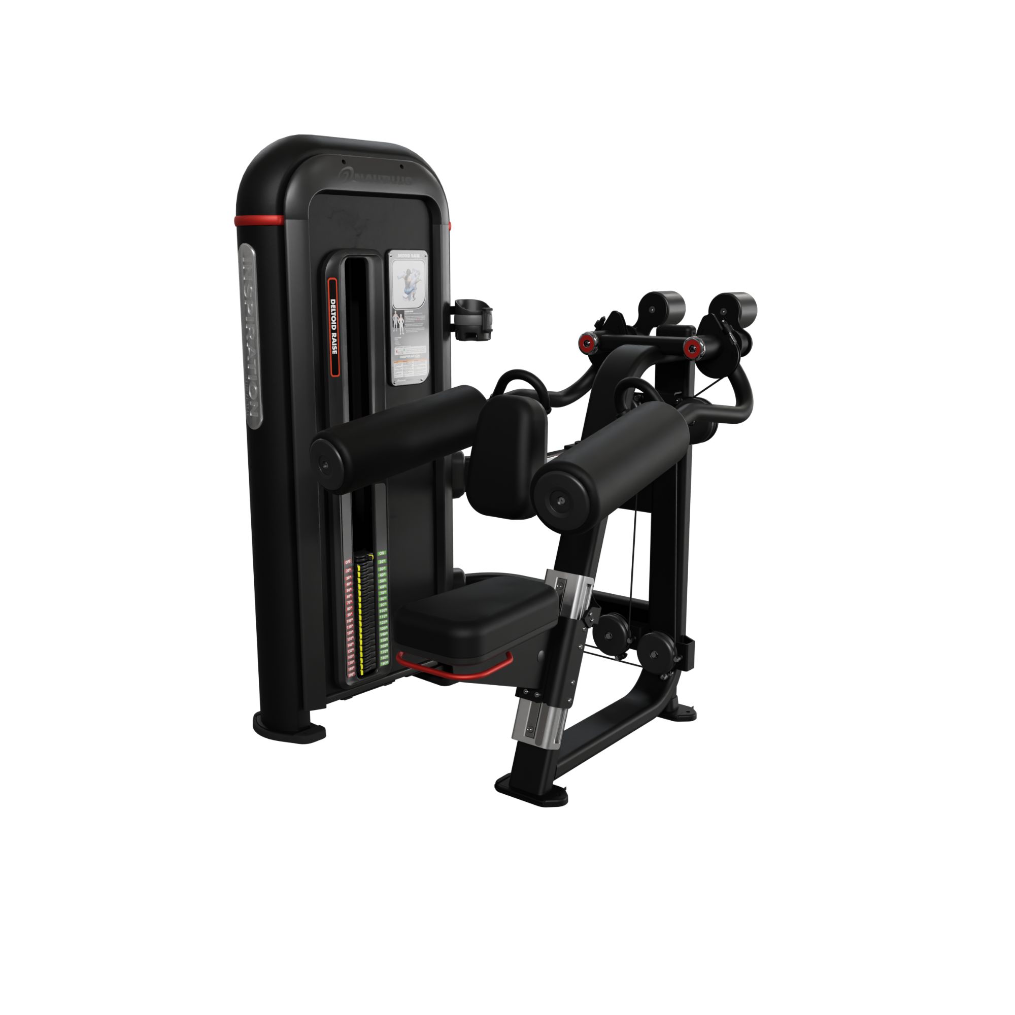 Nautilus Inspiration Deltoid Raise skuldermaskine 91 kg vægtmagasin sort Nautilus Inspiration Deltoid Raise skuldermaskine 91 kg vægtmagasin sort